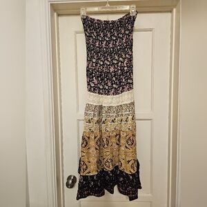 Vintage She's Cool Strapless Dress M EUC
